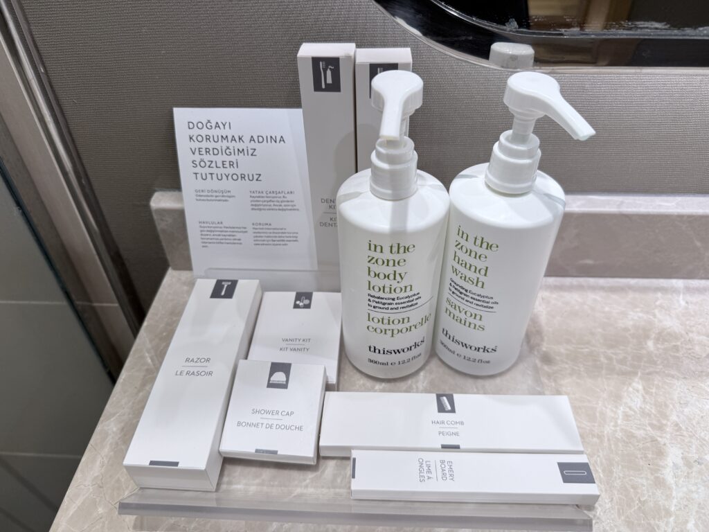 カッパドキア・マリオットの客室のアメニティ(thisworks)